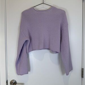 Zara Lavender Children’s Cropped Sweater
